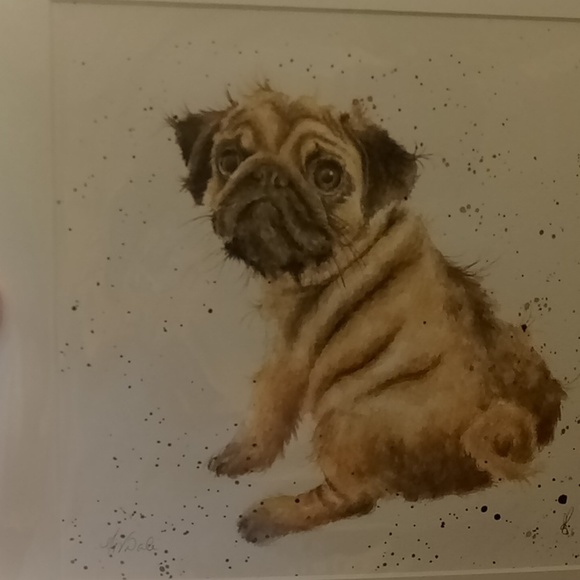 Wrendale designs "Pug Love" 15x15 print - Picture 4 of 4